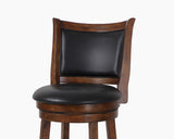 New Classic Furniture Bristol 24" Counter Stool Dk Brown with Pu Seat S1131-CS-PB