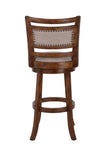 New Classic Furniture Aberdeen 29" Bar Stool Dk Brown with Fabric Seat S1218-BS-FB
