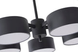 Bethel Black LED Chandelier in Metal & Acrylic