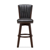 New Classic Furniture Astin 30" Swivel Bar Stool Black/Cherry - Set of 2 S392-BS-EBY