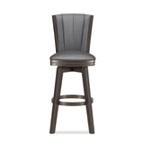 New Classic Furniture Diva 30" Swivel Bar Stool Glitter Gray - Set of 2 S393-BS-GRY