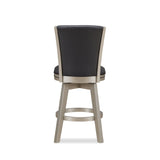 New Classic Furniture Berkely 24" Swivel Counter Stool Blk/Platinum - Set of 2 S396-CS-BLK