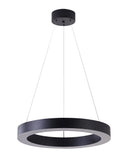 Bethel Matte Black LED Chandelier in Iron & Acrylic