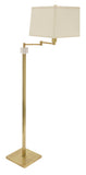 56.5" Somerset Swing Arm Floor Lamp in Antique Brass 