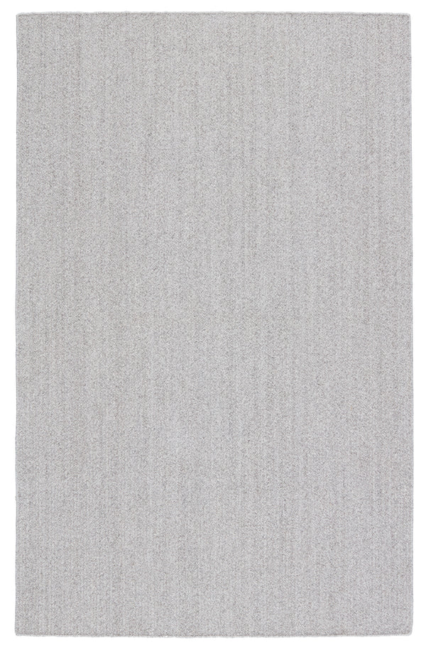 Jaipur Living Maracay Indoor/ Outdoor Solid Light Gray/ White Area Rug (10'X14')