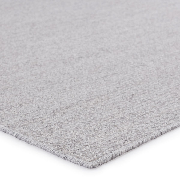 Jaipur Living Maracay Indoor/ Outdoor Solid Light Gray/ White Area Rug (10'X14')