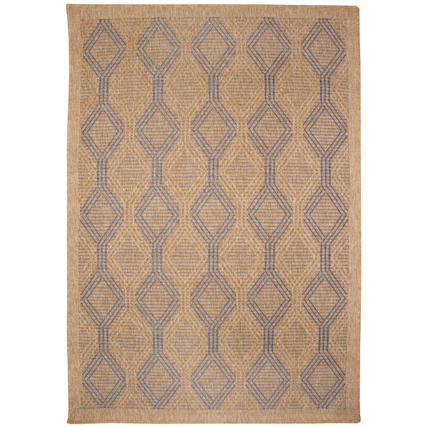 Trans-Ocean Liora Manne Sahara Links Casual Indoor/Outdoor Power Loomed 91% Polypropylene/9% Polyester Rug Navy 7'10" x 9'10"