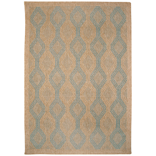 Trans-Ocean Liora Manne Sahara Links Casual Indoor/Outdoor Power Loomed 91% Polypropylene/9% Polyester Rug Aruba 7'10" x 9'10"