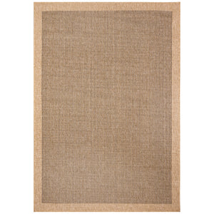 Trans-Ocean Liora Manne Sahara Texture Border Casual Indoor/Outdoor Power Loomed 91% Polypropylene/9% Polyester Rug Natural 7'10" x 9'10"