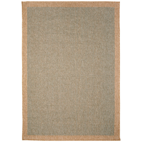 Trans-Ocean Liora Manne Sahara Texture Border Casual Indoor/Outdoor Power Loomed 91% Polypropylene/9% Polyester Rug Aruba 7'10" x 9'10"