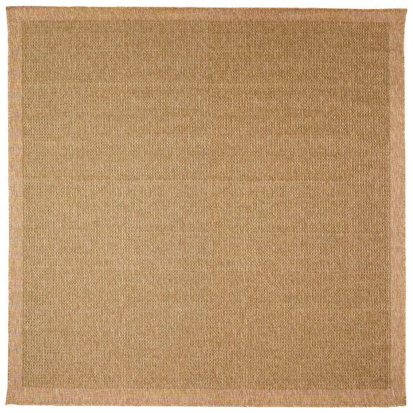 Trans-Ocean Liora Manne Sahara Texture Border Casual Indoor/Outdoor Power Loomed 91% Polypropylene/9% Polyester Rug Green 7'10" Square