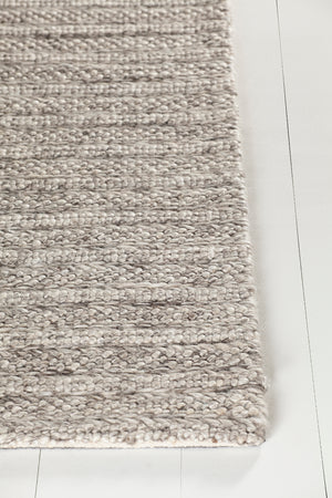 Chandra Rugs Saira 70% Wool + 30% Viscose Hand Woven Contemporary Rug Silver 9' x 13'