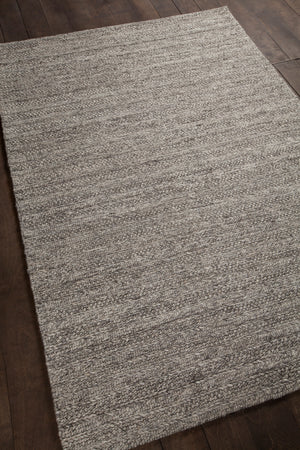 Chandra Rugs Saira 70% Wool + 30% Viscose Hand Woven Contemporary Rug Silver 9' x 13'