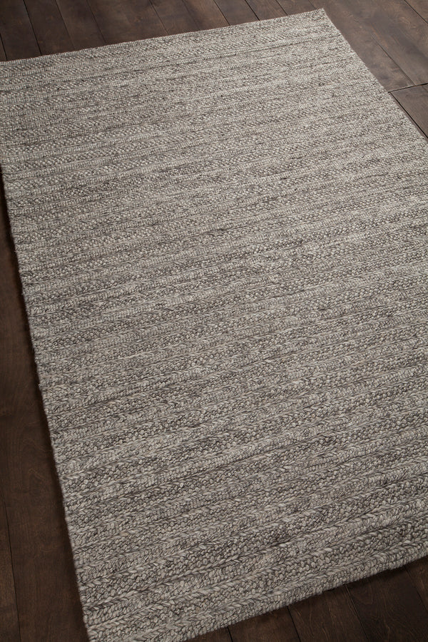 Chandra Rugs Saira 70% Wool + 30% Viscose Hand Woven Contemporary Rug Silver 9' x 13'