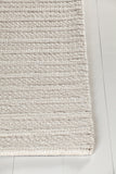 Chandra Rugs Saira 70% Wool + 30% Viscose Hand Woven Contemporary Rug White 9' x 13'