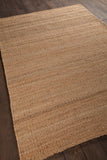Chandra Rugs Saket 100% Jute Hand-Woven Reversible Jute Rug Natural Tan 9' x 13'