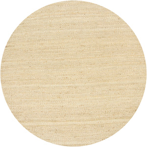 Chandra Rugs Saket 100% Jute Hand-Woven Reversible Jute Rug Tan 7'9 Round