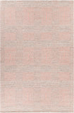 Chandra Rugs Salona 65% Wool + 35% Viscose Hand-Woven Flatweave Contemporary Rug Pink/Natural 9' x 13'