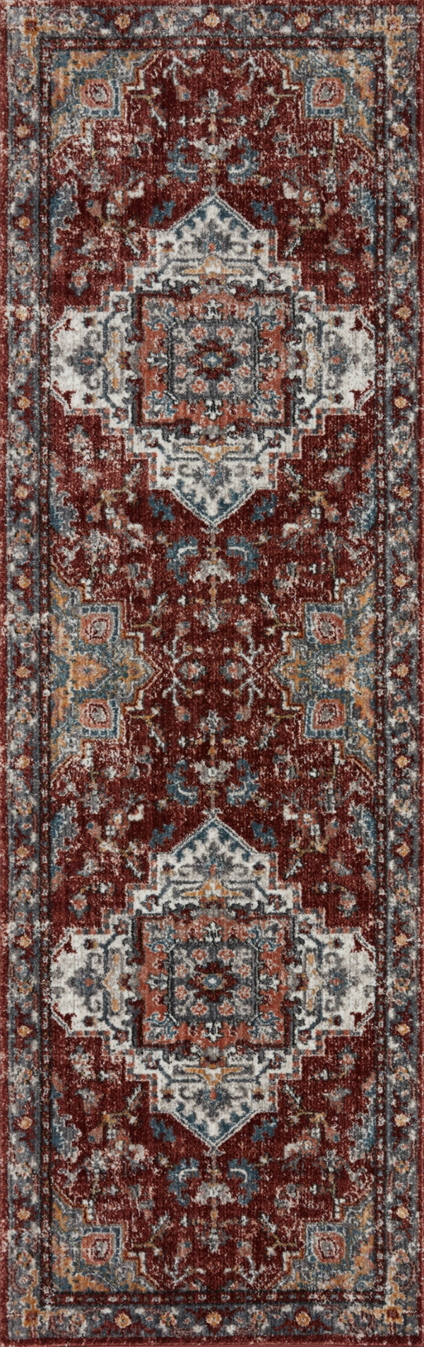Loloi Samra SAM-10 100% Polypropylene Pile Power Loomed Transitional Rug SAMRSAM-10BKGYB6F7