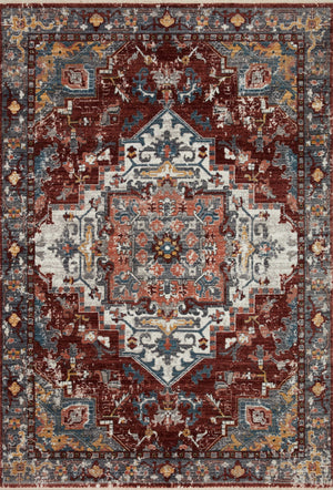 Loloi Samra SAM-10 100% Polypropylene Pile Power Loomed Transitional Rug SAMRSAM-10BKGYB6F7