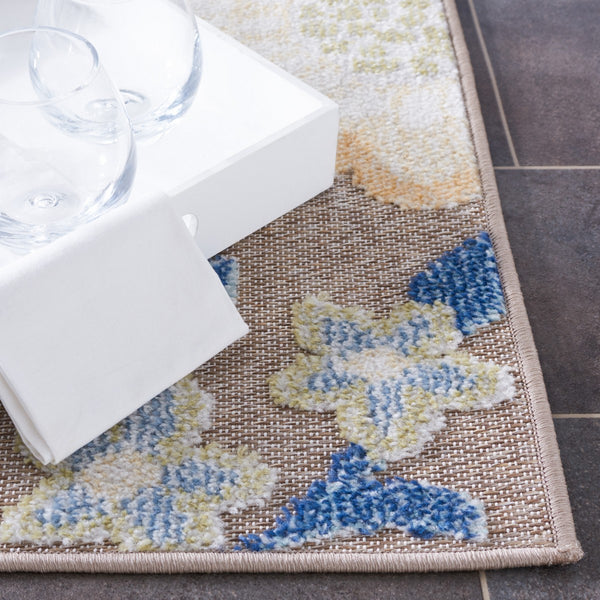 Safavieh Sarasota 108 Indoor / Outdoor Power Loomed Rug Navy / Brown SAR108J-9