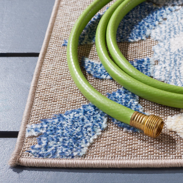 Safavieh Sarasota 108 Indoor / Outdoor Power Loomed Rug Navy / Brown SAR108J-9