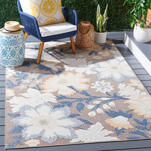Safavieh Sarasota 108 Indoor / Outdoor Power Loomed Rug Navy / Brown SAR108J-9