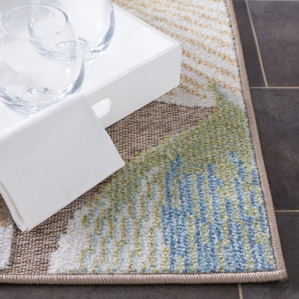 Safavieh Sarasota 110 Indoor / Outdoor Power Loomed Rug Grey / Brown SAR110F-9