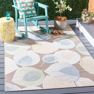 Safavieh Sarasota 110 Indoor / Outdoor Power Loomed Rug Grey / Brown SAR110F-9