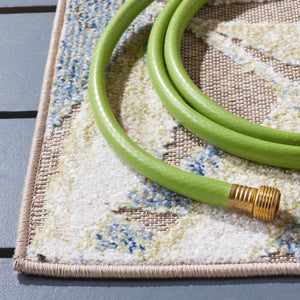 Safavieh Sarasota 112 Indoor / Outdoor Power Loomed Rug Light Green / Brown SAR112W-9