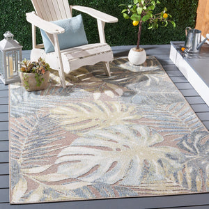 Safavieh Sarasota 112 Indoor / Outdoor Power Loomed Rug Light Green / Brown SAR112W-9