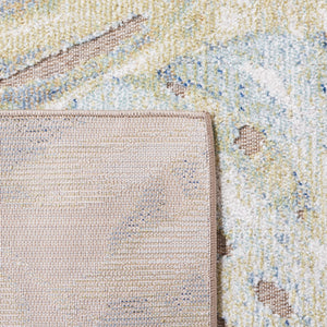 Safavieh Sarasota 112 Indoor / Outdoor Power Loomed Rug Light Green / Brown SAR112W-9