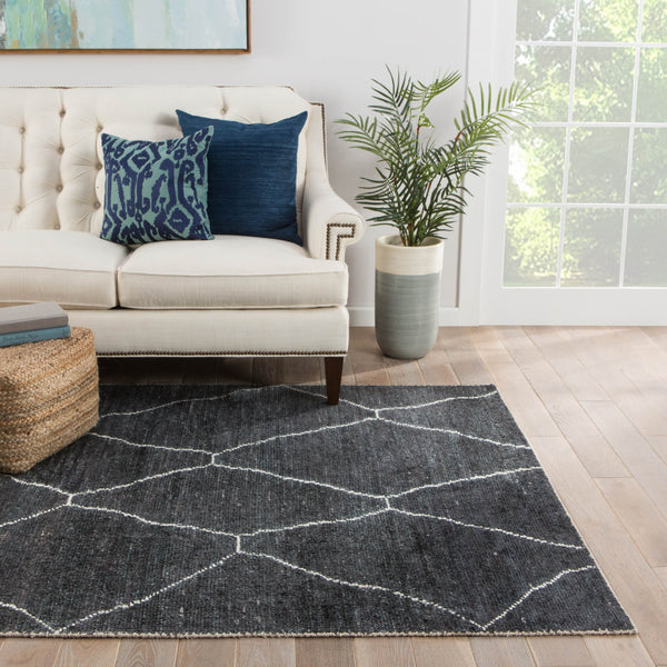 Jaipur Living Satellite Carmine SAT05 Handwoven Handmade Indoor Moroccan Rug Dark Gray 10' x 14'