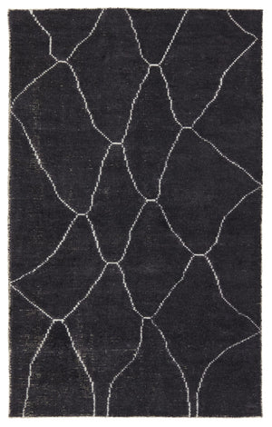Jaipur Living Satellite Carmine SAT05 Handwoven Handmade Indoor Moroccan Rug Dark Gray 10' x 14'