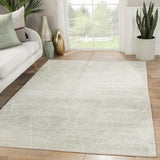 Jaipur Living Ozog Handmade Geometric Light Blue/ Ivory Area Rug (9'X13')