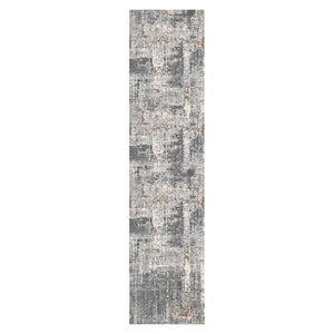 AMER Rugs Savannah SAV-1 Power-Loomed Abstract Modern & Contemporary Area Rug Gray 2'8" x 10'