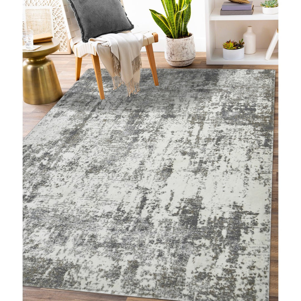 AMER Rugs Savannah SAV-2 Power-Loomed Abstract Modern & Contemporary Area Rug Ivory 8'10" x 11'10"