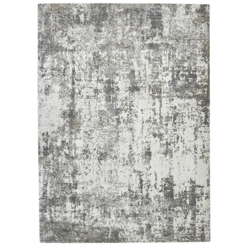 AMER Rugs Savannah SAV-2 Power-Loomed Abstract Modern & Contemporary Area Rug Ivory 8'10" x 11'10"