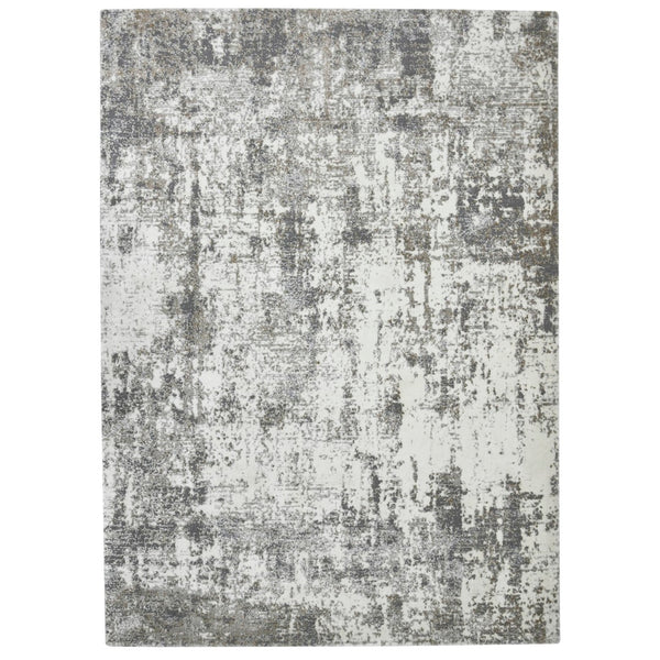 AMER Rugs Savannah SAV-2 Power-Loomed Abstract Modern & Contemporary Area Rug Ivory 8'10" x 11'10"