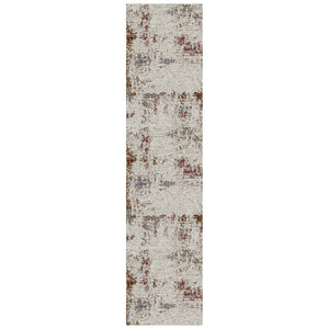 AMER Rugs Savannah SAV-3 Power-Loomed Abstract Modern & Contemporary Area Rug Red 2'8" x 10'