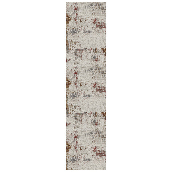 AMER Rugs Savannah SAV-3 Power-Loomed Abstract Modern & Contemporary Area Rug Red 2'8" x 10'