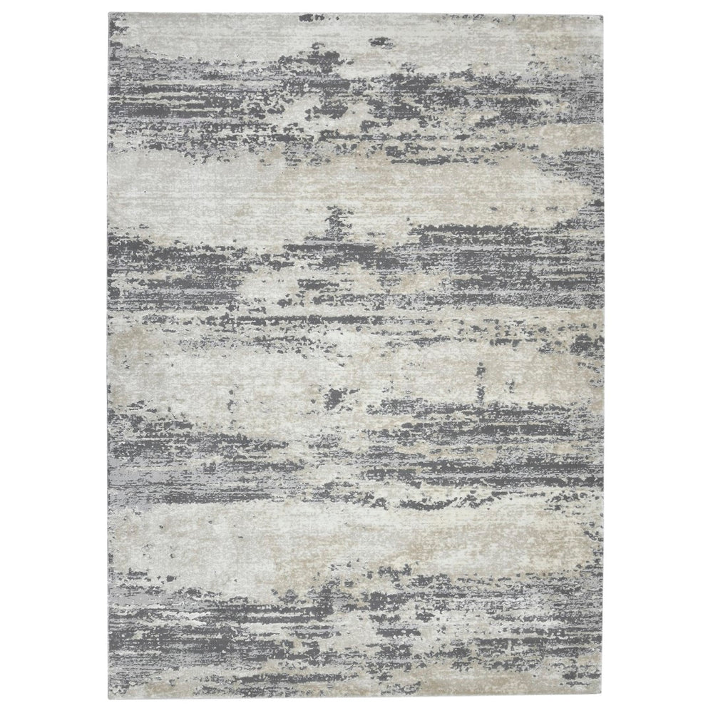 AMER Rugs Savannah SAV-5 Power-Loomed Abstract Modern & Contemporary Area Rug Gray/Blue 8'10" x 11'10"