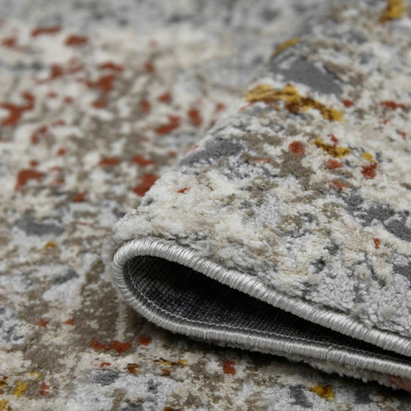 AMER Rugs Savannah SAV-7 Power-Loomed Abstract Modern & Contemporary Area Rug Ivory/Gray 8'10" x 11'10"