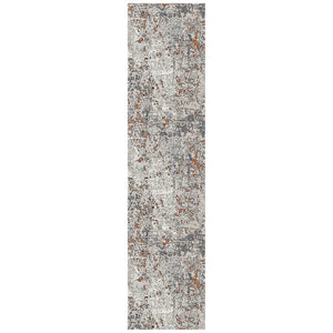 AMER Rugs Savannah SAV-7 Power-Loomed Abstract Modern & Contemporary Area Rug Ivory/Gray 2'8" x 10'