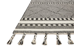 Loloi Sawyer SAW-01 86% Wool , 9% Cotton, 5% Other Fibers Pile Hand Loomed Contemporary Rug SAWYSAW-01BL0093D0