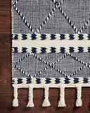 Loloi Sawyer SAW-02 86% Wool , 9% Cotton, 5% Other Fibers Pile Hand Loomed Contemporary Rug SAWYSAW-02NV0093D0