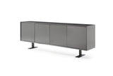 Densy Buffet, High Gloss Dark Grey, Metal Base