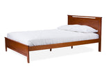 Baxton Studio Demitasse Brown Wood Contemporary Twin-Size Bed