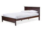 Schiuma Cappuccino Wood Contemporary Twin-Size Bed