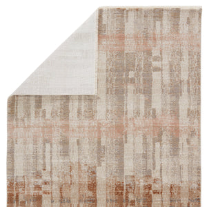 Nikki Chu by Jaipur Living Jina Abstract Taupe/ Light Pink Runner Rug (2'6"X8')